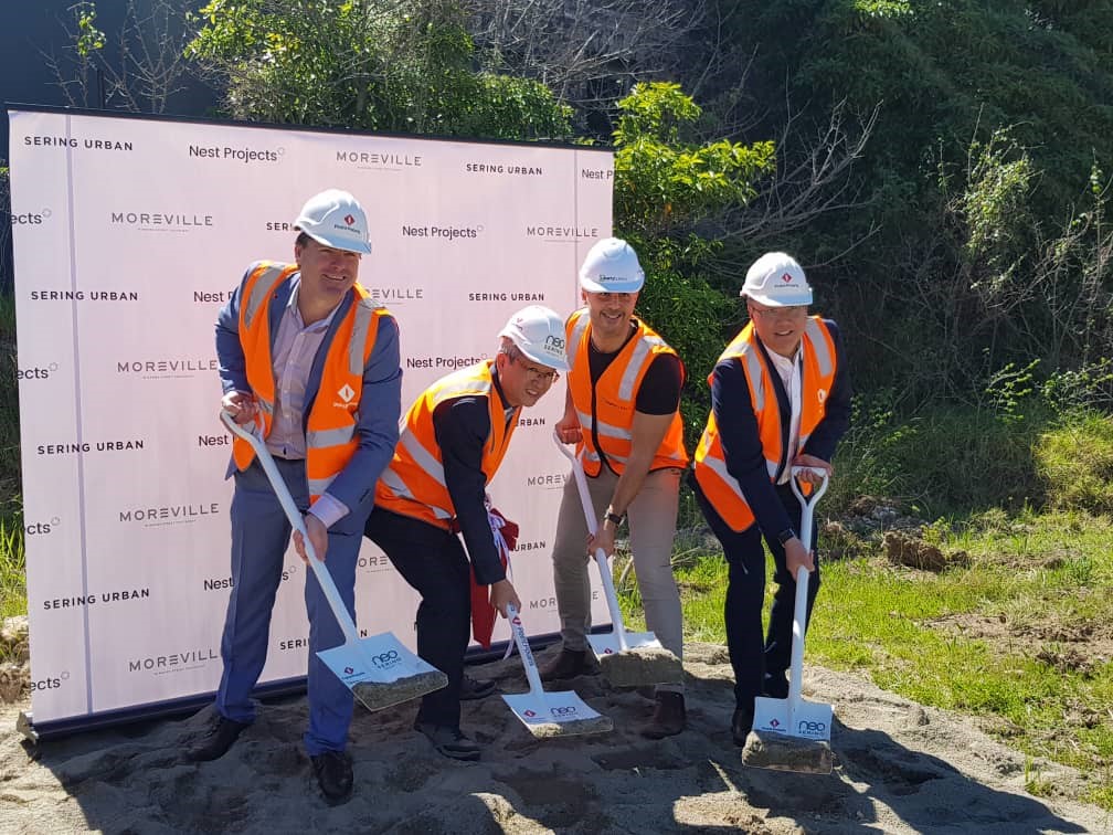 SOD TURNED ON MOREVILLE APARTMENTS IN FOOTSCRAY